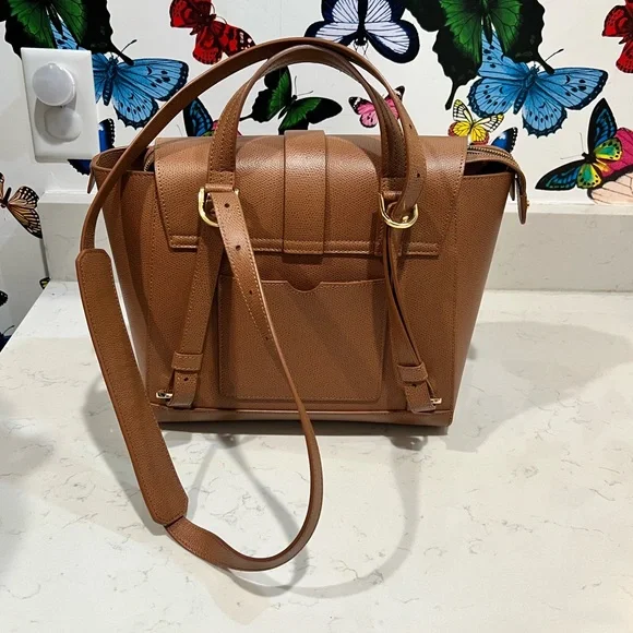 Like new! Senreve Brown Satchel with Structured Design - Picture 9 of 13